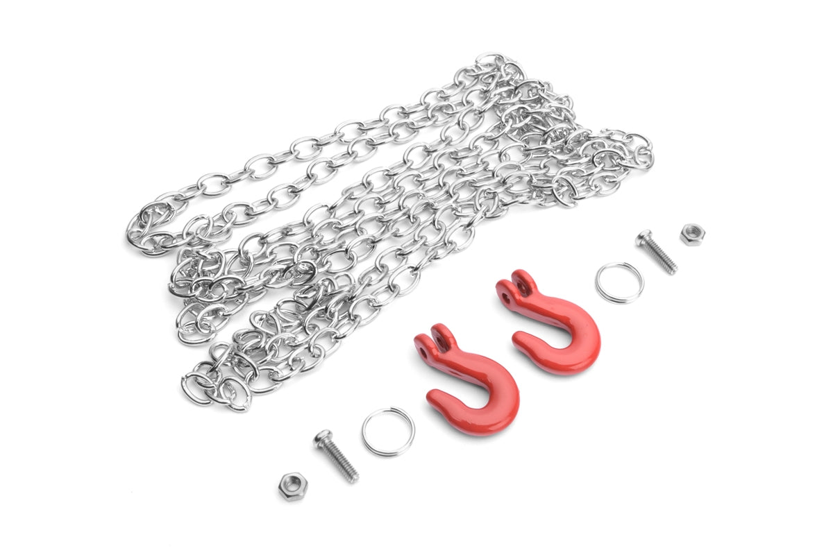 1/10 Tow Chain with Trailer Hook for Rc Crawler