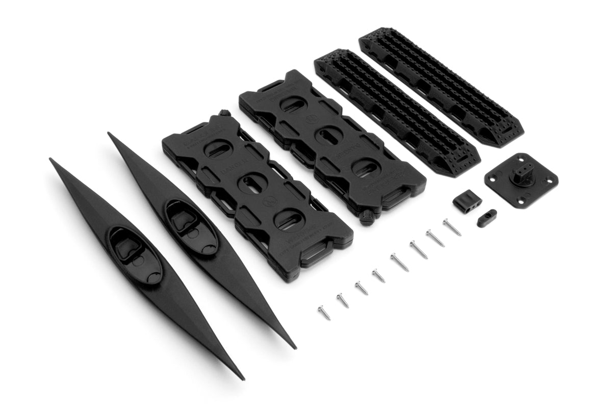 1/10 Canoe, Recovery Ramps, Oil Tank Black for Rc Crawler