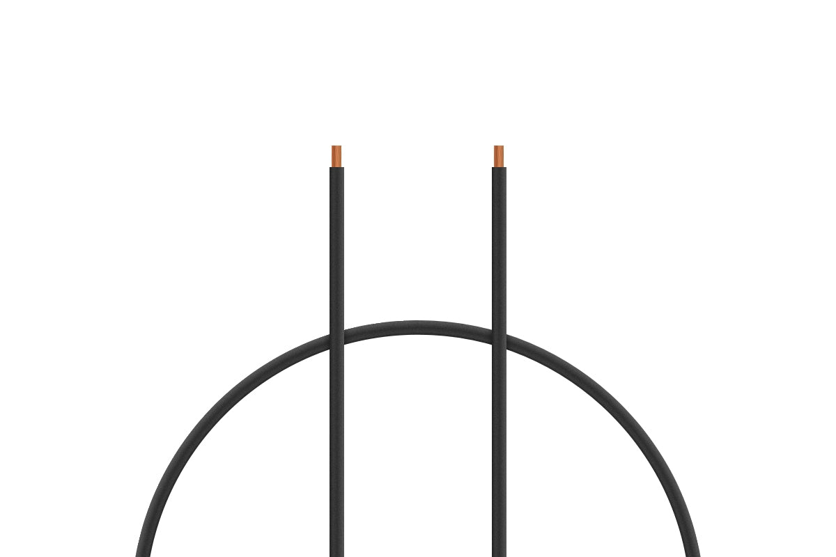 Silicone Cable 2.5mm2 1m BLACK
