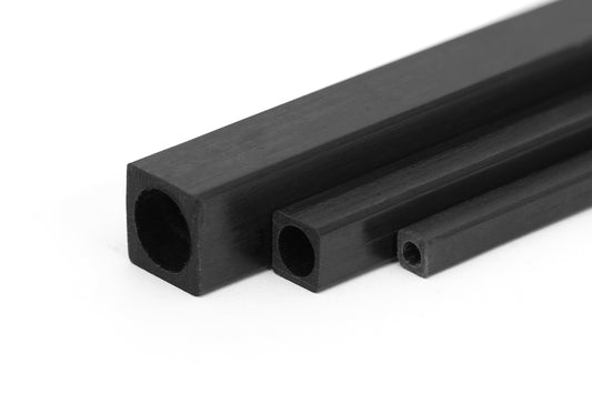 Carbon Square- Round Tube 5x5/4mm 1m