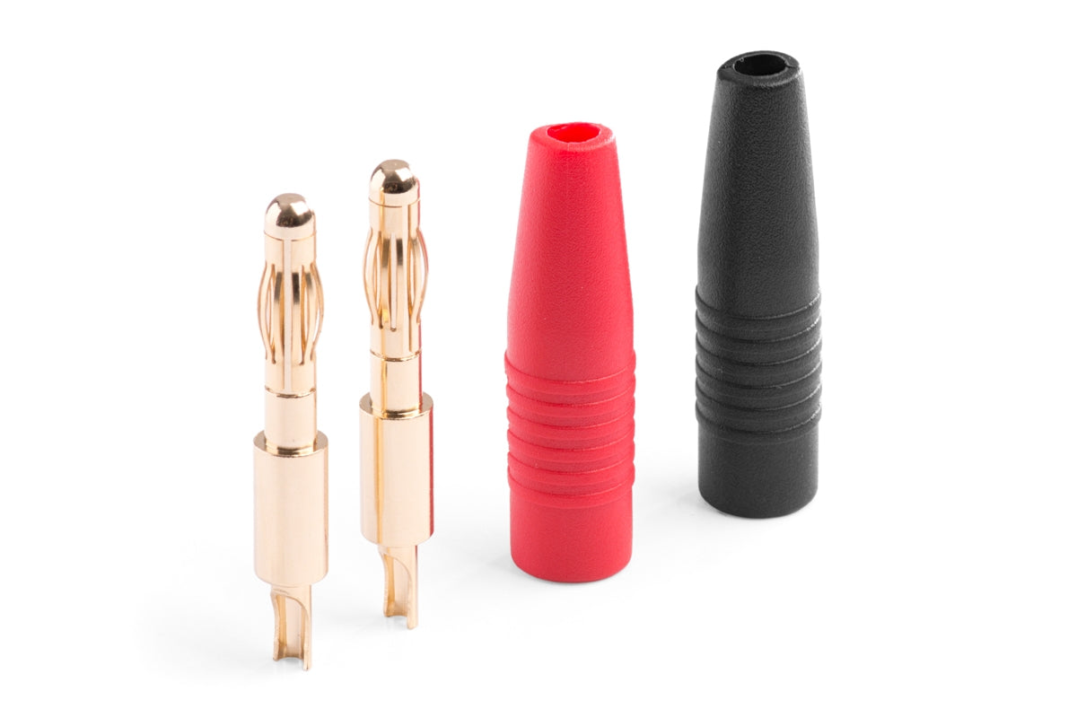 Bananas Plug 4mm Solder (black+red)
