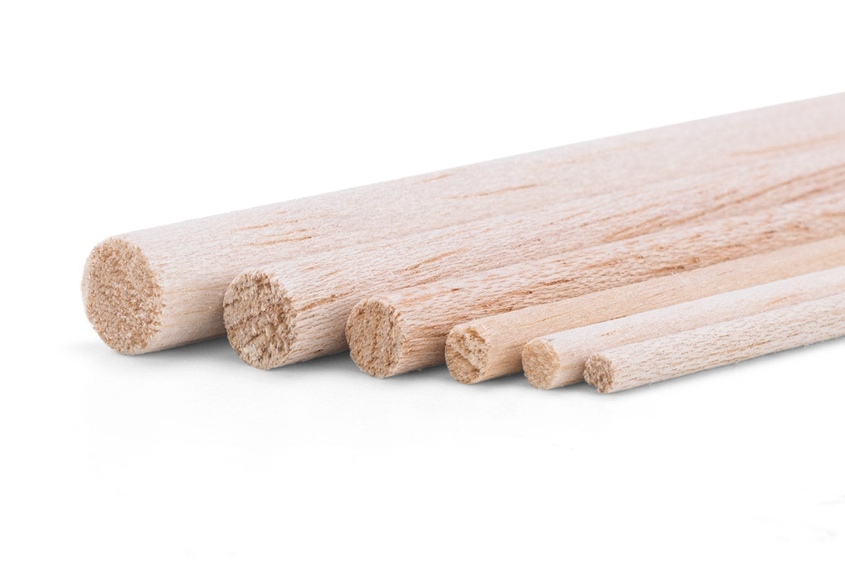 Balsa-logs 5 mm, 1000mm