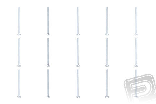 Slotted Cheese Head Bolt M3x40mm, 100 pcs