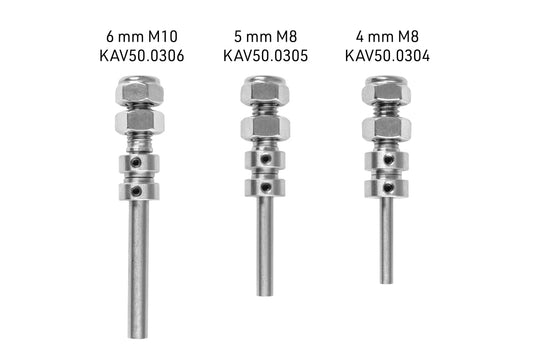 Axle Shaft 4mm M8 (2pcs)