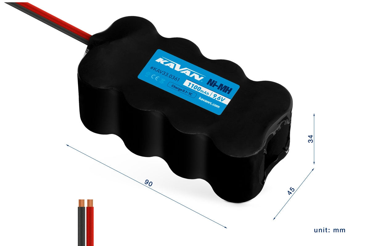 KAVAN NiMH 1100mAh/9,6V - block