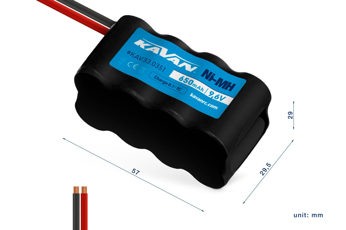 KAVAN NiMH 650mAh/9,6V - block