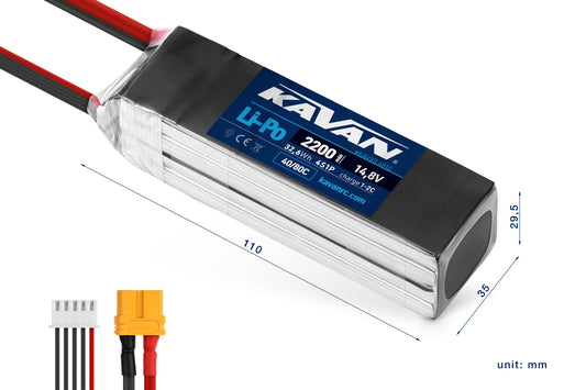 KAVAN Li-Po 2200mAh/14,8V 40/80C 32,6Wh