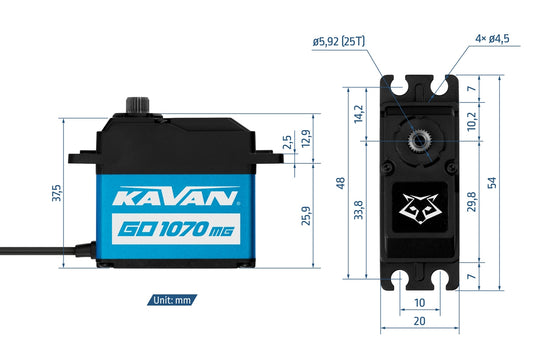 Kavan GO-1070MG HV Digital Servo