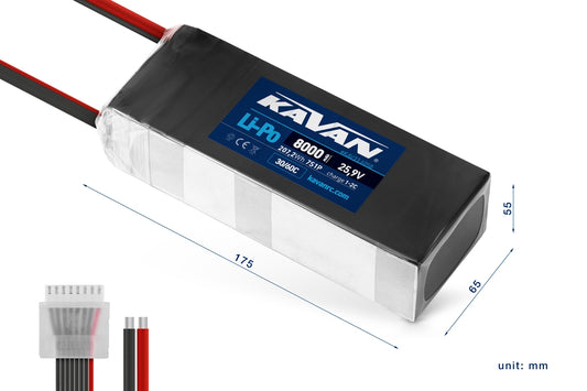 KAVAN - Li-Po 8000mAh/25,9V 30/60C, 207,2Wh