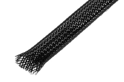Braided hose 10mm, black, 25m