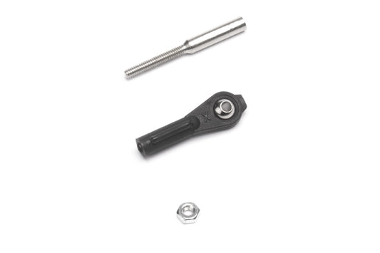 Nylon Ball Link M2,5 with Brass Ball and Steel Treaded Coupler, 10 Sets