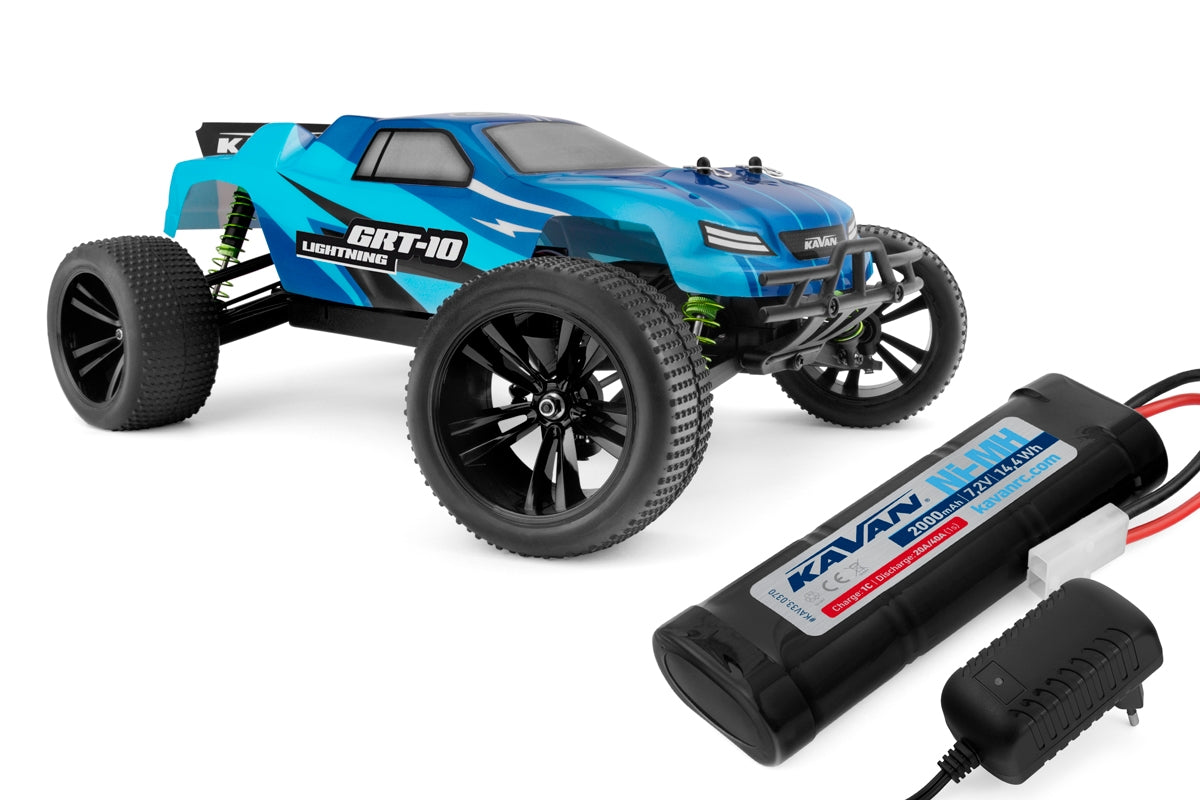 Kavan Grt-10 Lightning 2.4 ghz 4wd Truggy 1:10 - Blue - Rtr