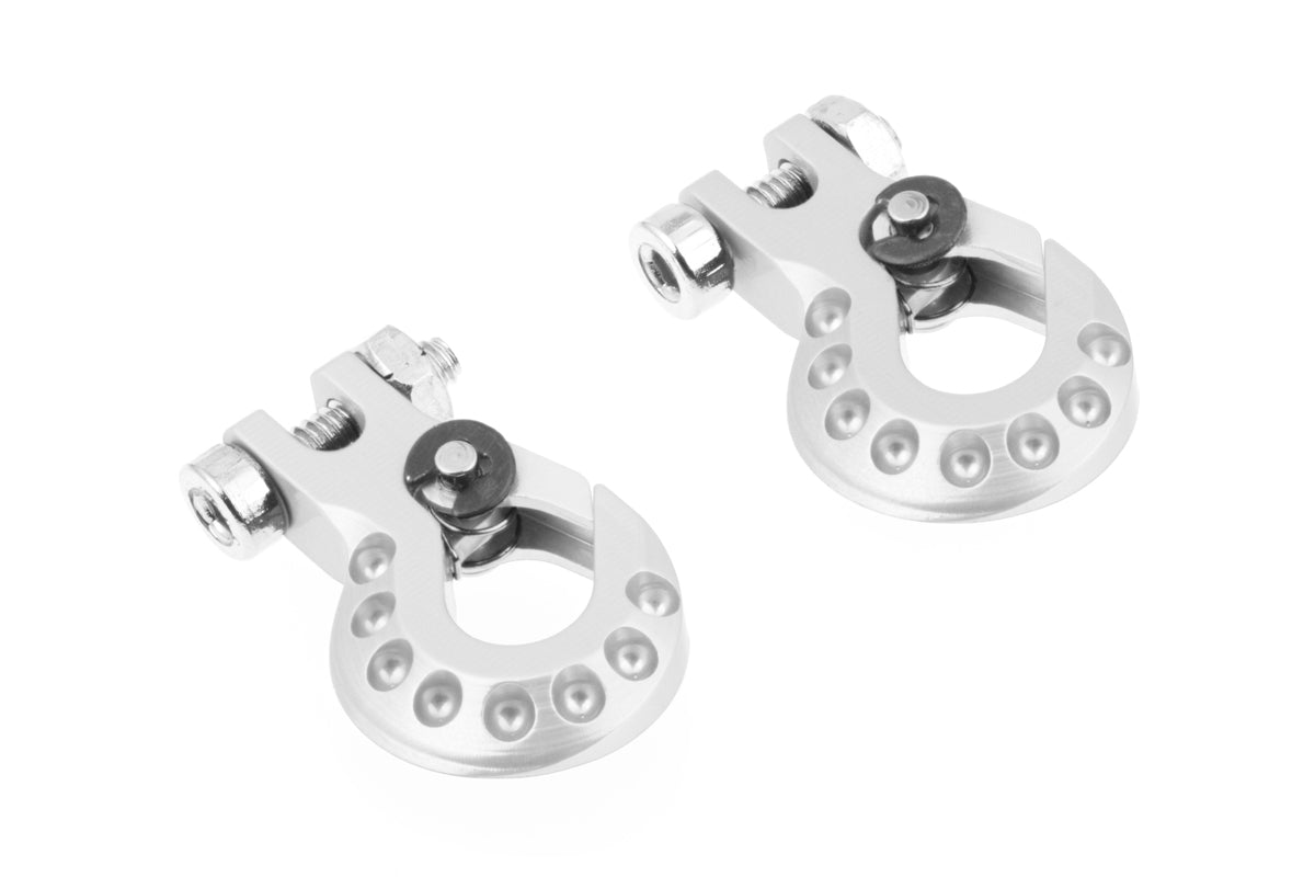 1/10 Cnc Aluminum Tow Hook Silver for Rc Crawler