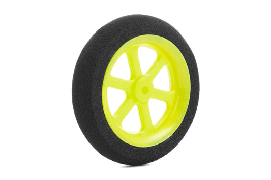 Spoked moss rubber wheel 36mm
