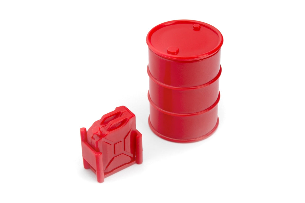 1/24 Plastic Mini Oil Tank Big+small Red for Rc Crawler