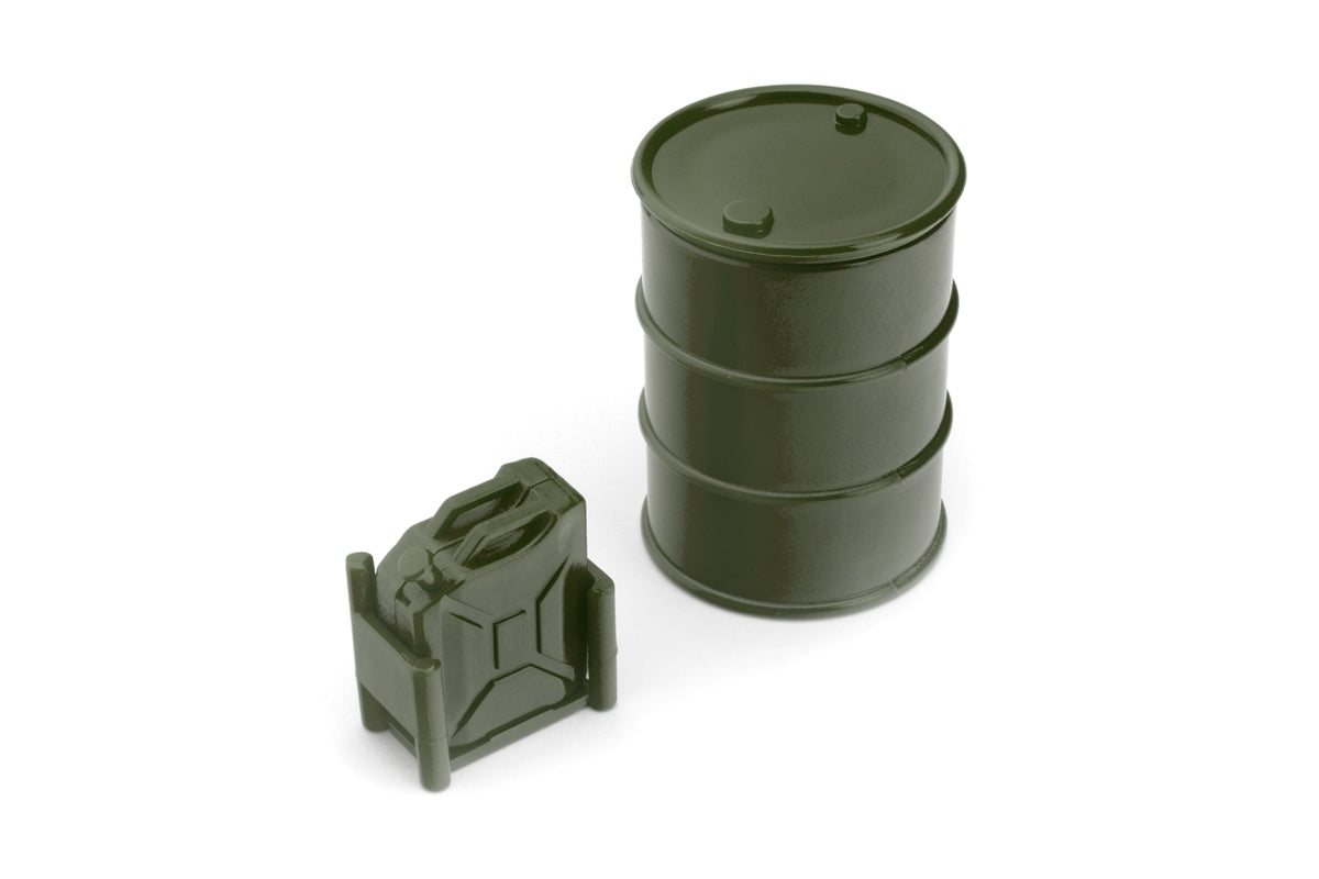 1/24 Plastic Mini Oil Tank Big+small Green for Rc Crawler