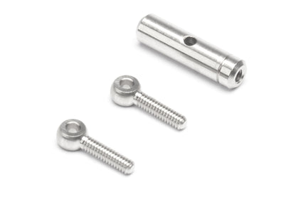 Precision Turnbuckles, nickel-plated, brass M2, Lenght: 20-28mm, Eyebolt Inside 1,7mm, 2 p