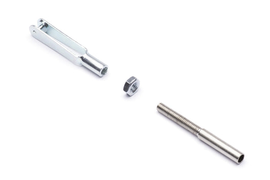Metal Clevis with Threaded Coupler M3, 2 Pcs.