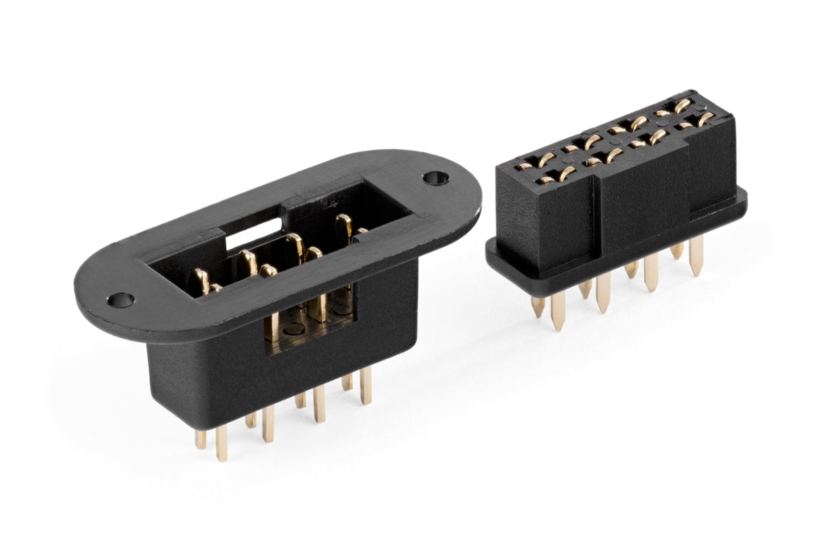 MPX8 GP High current plug, black, 1 pairs