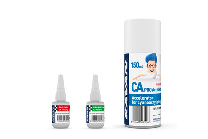 KAVAN PRO TYRE CA medium and thin 20g + PRO Activator CA Spray 150ml