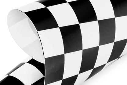 KAVAN covering film - checkered black/white