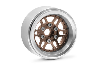 1.9'' Aluminum Beadlock Rims Offset -10 mm for 1/10 Crawler Bronze - 2pcs