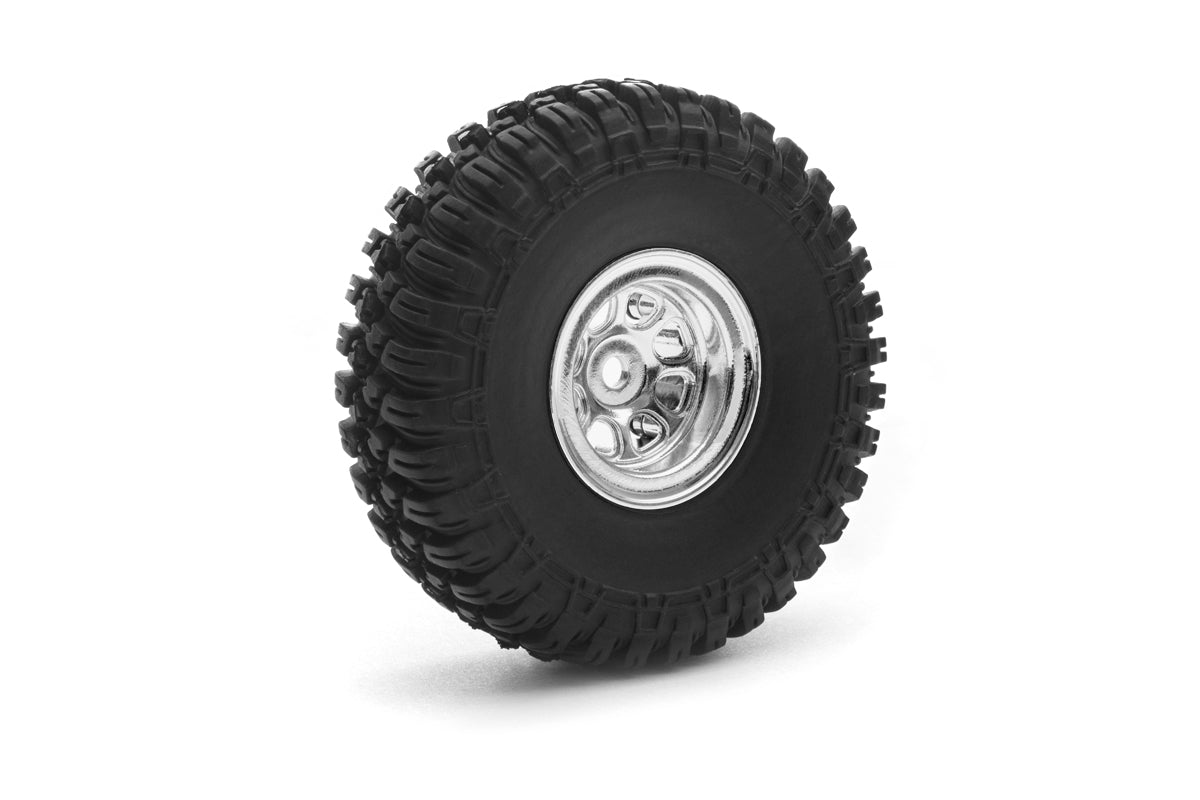 GRE18 T-FINDER A/T Tire Set - Chrome