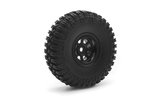 GRE18 1.0 T-FINDER A/T Tire Set (Black Wheel)