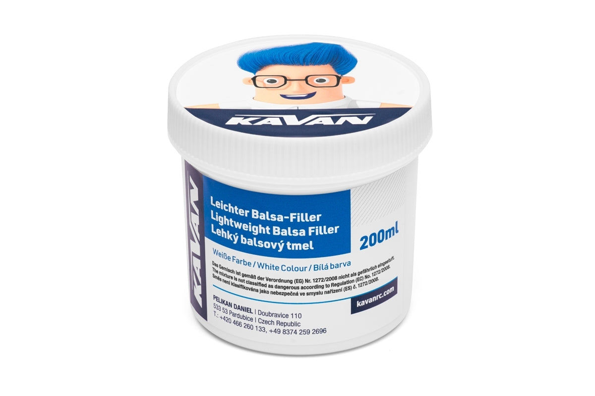 KAVAN lite balsa filler 200ml - white(DE sticker)