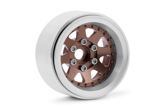 1.9'' Aluminum Beadlock Rims Offset -10 mm for 1/10 Crawler Bronze - 2pcs