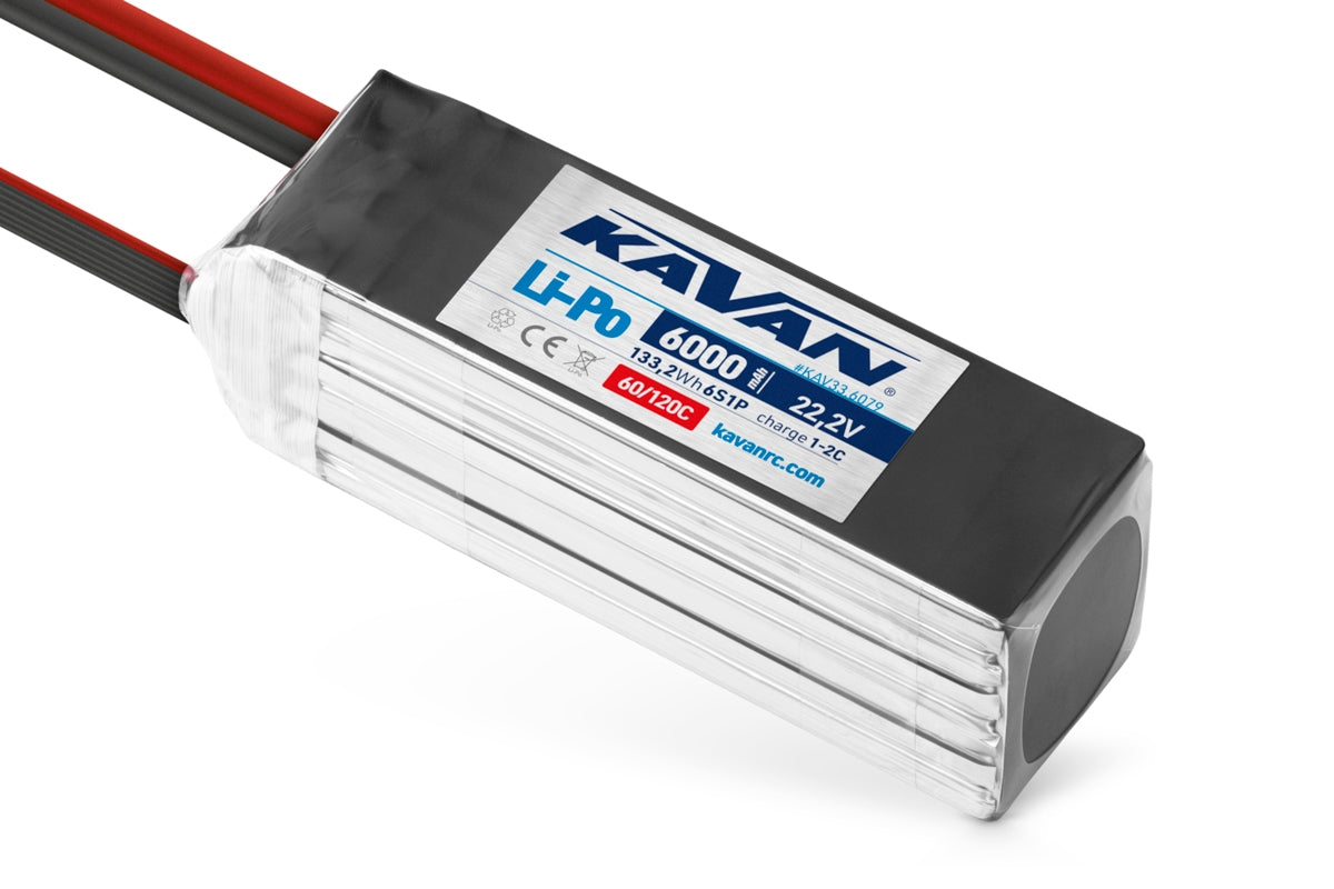 KAVAN - Li-Po 6000 mAh/22,2 V 60/120C, 133,2 Wh
