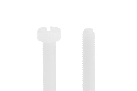 Slotted Cheese Head Bolt Nylon M3x20mm, 10 pcs