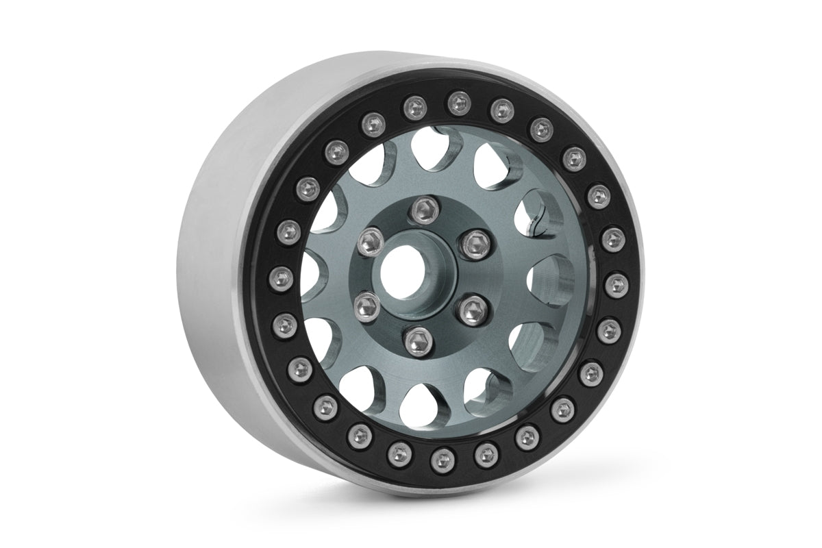 1.9'' Aluminum Beadlock Rims for 1/10 Crawler Silver - 2pcs
