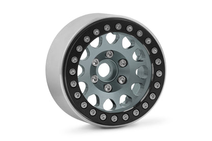 1.9'' Aluminum Beadlock Rims for 1/10 Crawler Silver - 2pcs