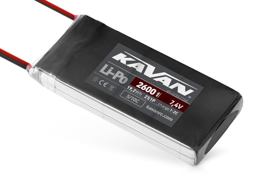 KAVAN Li-Po 2600mAh/7,4V 5/10C for Aurora 9X