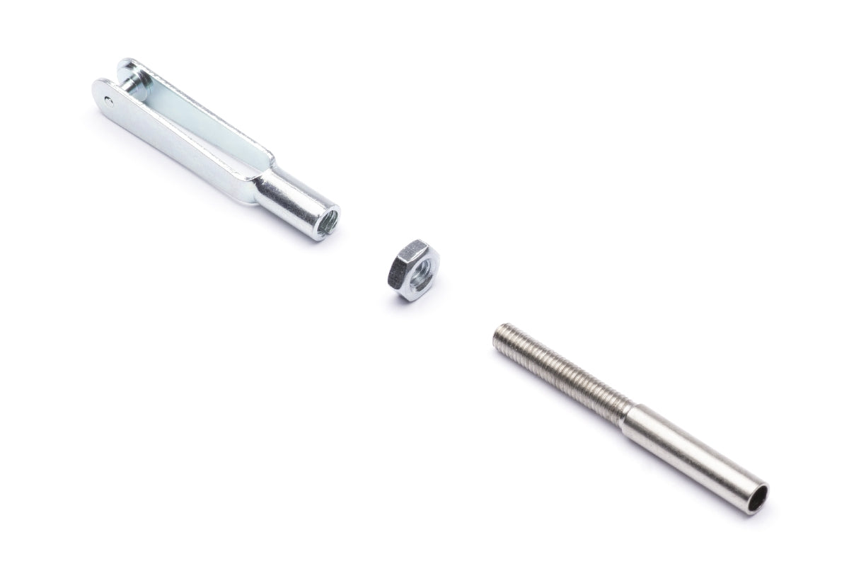 Metal Clevis with Threaded Coupler M3, 100 pcs.