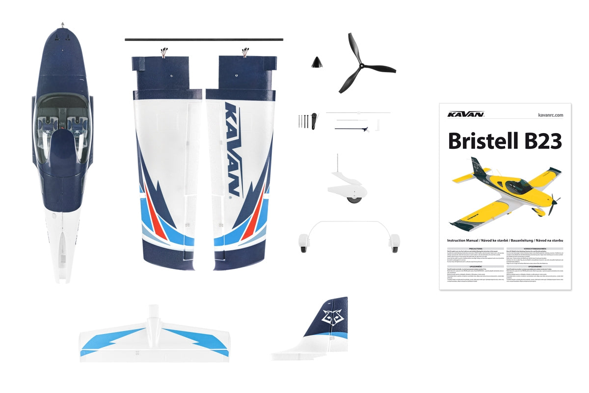 Kavan Bristell B23 1600mm PNP - Blue