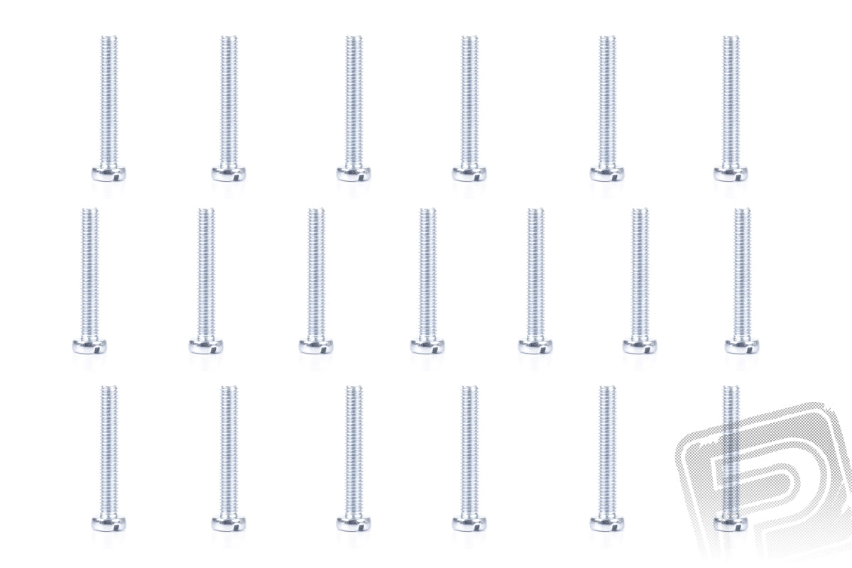 Slotted Cheese Head Bolt M3x20mm, 500 pcs