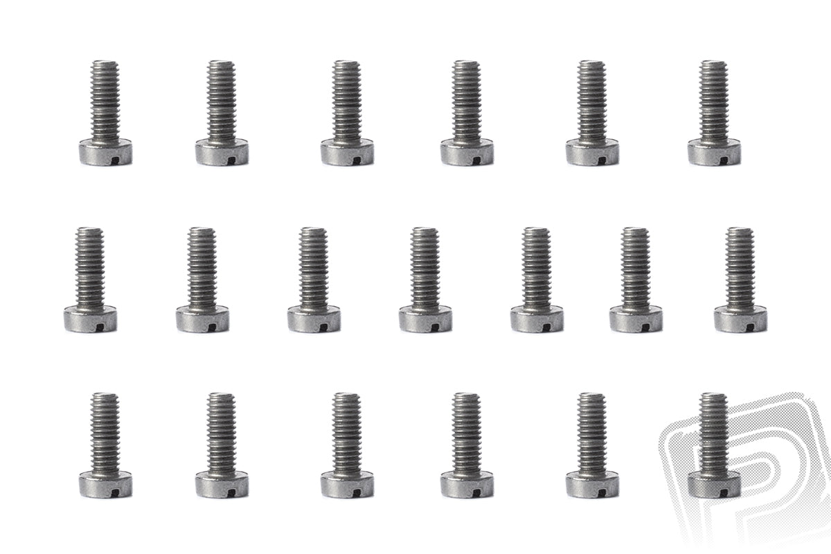 Slotted Cheese Head Bolt M3x8mm, 100 pcs