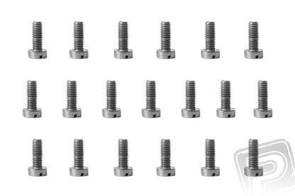 Slotted Cheese Head Bolt M3x8mm, 100 pcs
