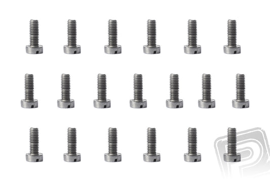 Slotted Cheese Head Bolt M3x8mm, 20 pcs