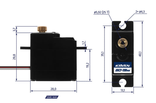 Kavan GO-19MG Digital Servo