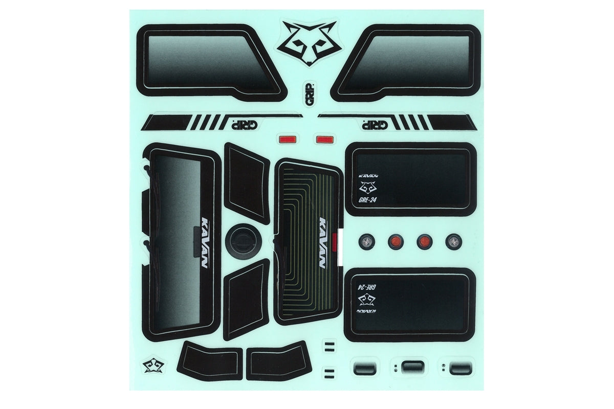 Gre18b Body with Stickers - Blue