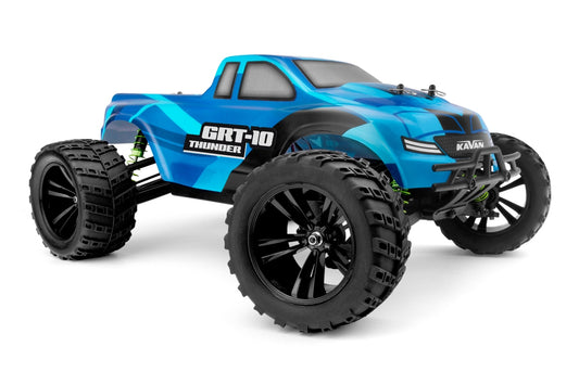 Kavan Grt-10 Thunder 2.4 ghz 4wd Monster Truck 1:10 - Blue - Rtr
