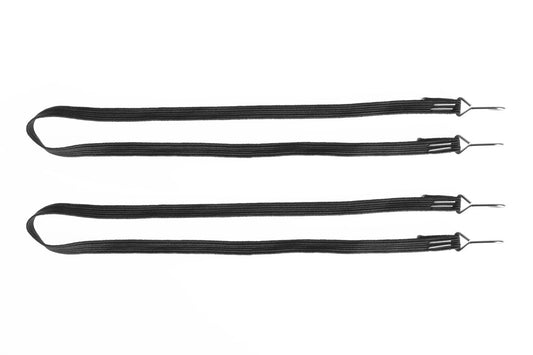 1/10 Rc Crawler Tow Rope with Hook Black 2pcs