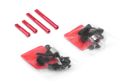 1/10 Aluminum Body Post Set with Magnets for Rc Drift Car, Red