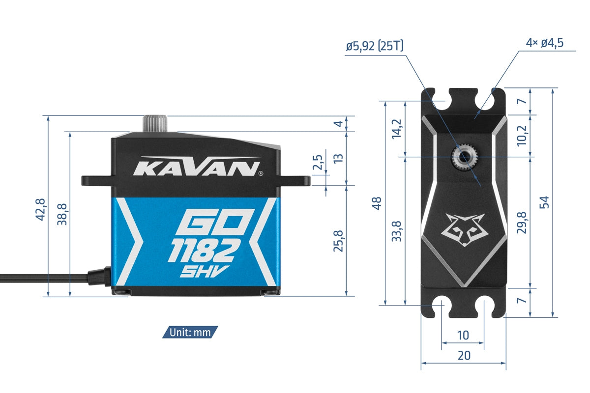Kavan GO-1182SHV 12V Digital Servo