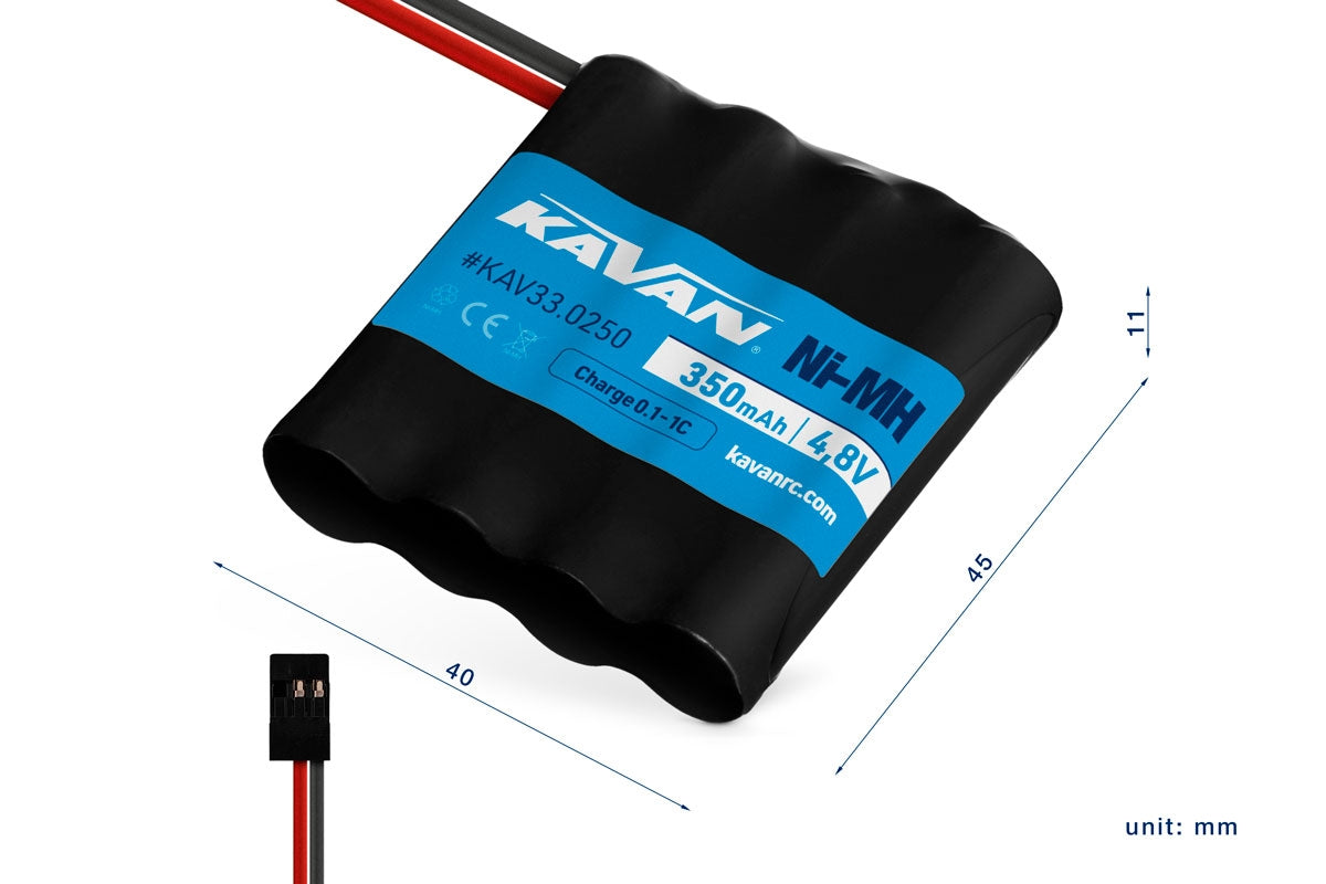 KAVAN NiMH 350mAh/4,8V Rx pack