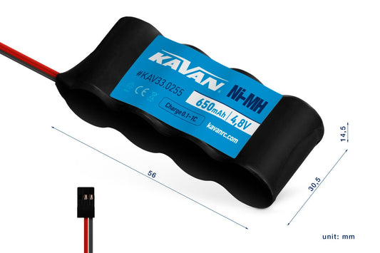 KAVAN NiMH 650mAh/4,8V Rx pack