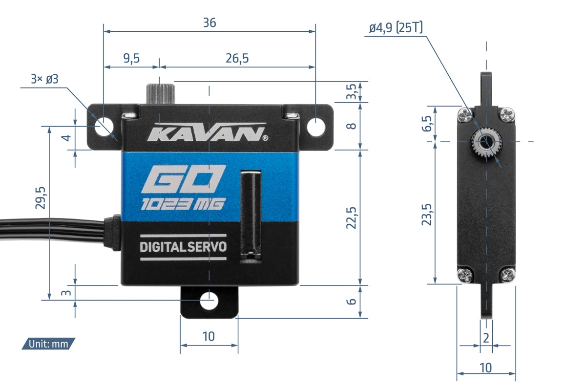 Kavan GO-1023MG HV Digital Servo